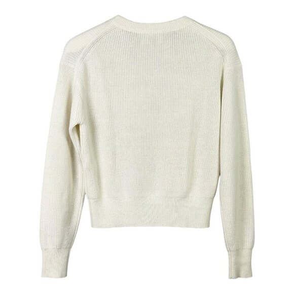 Aritzia Wilfred Manila Wool Cotton Blend Sweater Cream - Picture 3 of 9